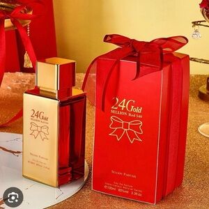 24 Gold Sillion Red Perfume Set